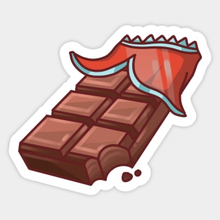 Dark Chocolate Bar Sticker